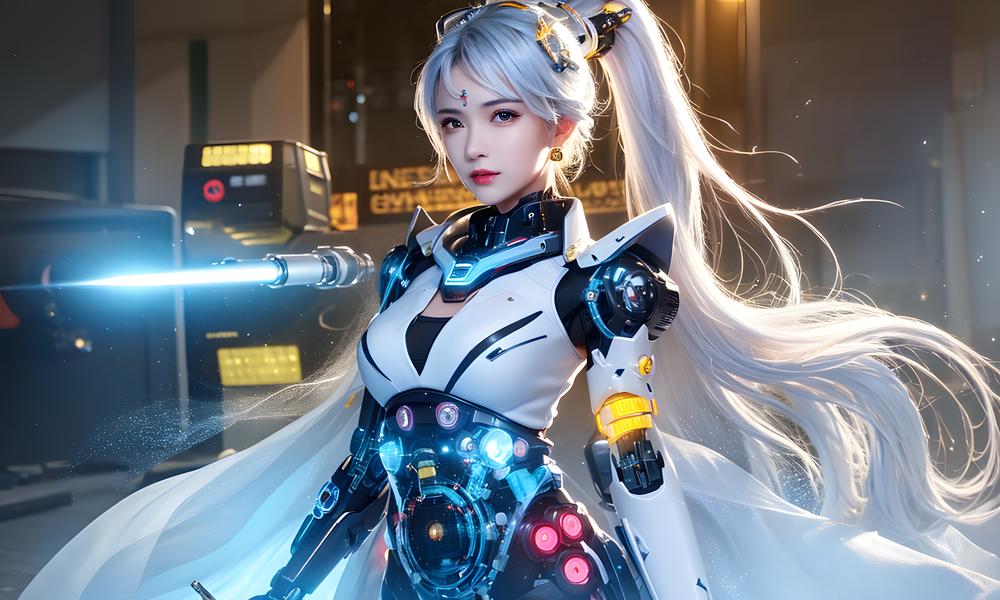 4K电脑壁纸 AI机甲美少女壁纸分享
